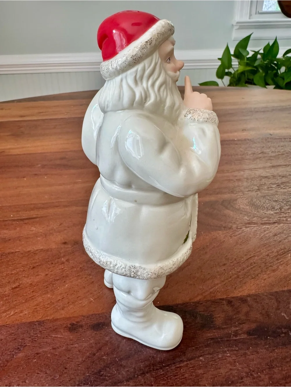 Lenox Fine Ivory Porcelain “Shh…Santa” Holiday 7” Figurine Christmas Retired